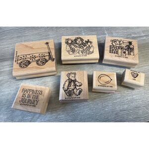 Stampin Up Mounted Rubber Stamp Wagon Journey